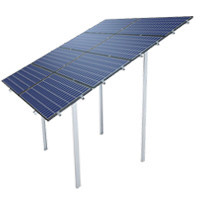 Free-standing construction for solar panels